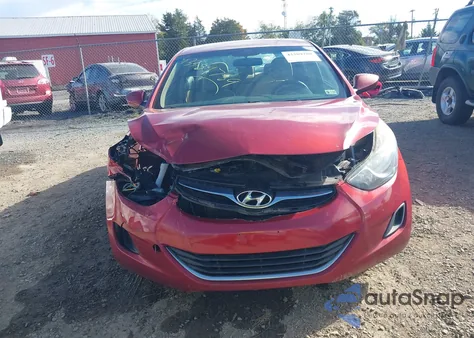 2013 Hyundai Elantra Gls from USA, damaged, VIN 5NPDH4AE6DH245048